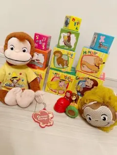 おさるのジョージusjぬいぐるみ➕ボディースポンジ➕キーホルダー➕小物セット