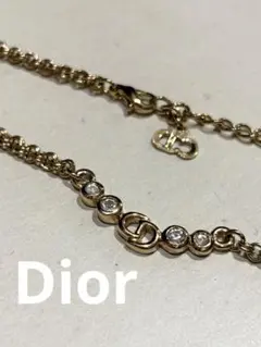 Christian Dior クリスチャンディオール ネックレス ラインストーン