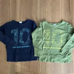 BREEZE 釣りグラフィック トレーナー 130 双子