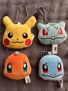 ポケットモンスター ボールチェーン付き　フェイスぬいぐるみ マスコット