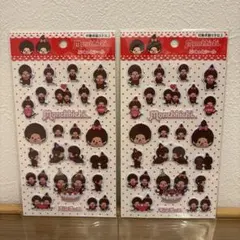 あ*お様 モンチッチ　ぷくっとシール　2枚セット