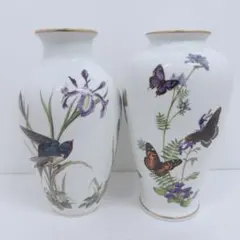 ロイヤルコペンハーゲン 燕 ツバメ 鳥 アイリス アヤメ 花瓶 1960年
