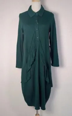 カワイオカダ　未使用・タグ付✨️　フリルコクーンワンピース　ロング