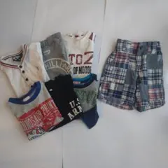 値下げ！子供服☆男の子100センチTシャツ・短パン・長袖長袖Tシャツ・７点セット