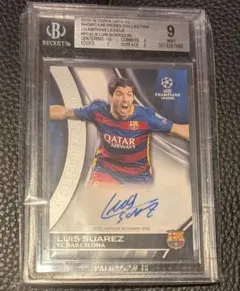 Topps UEFA CL 루이스 수아레스 친필 사인 50장 한정