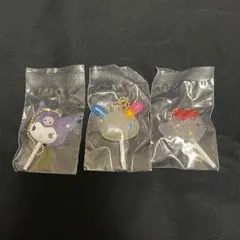 サンリオ カラフルキャンディーチャーム キティ うさはな　クロミ 3点まとめ