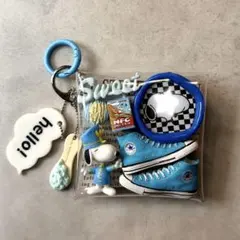 ガチャ詰めポーチ コンバース ブルー チョコエッグ