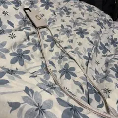 ストラップ付きスマホケース ライトグレーiPhone14用