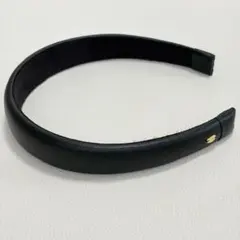 新品未使用★イリス47　ブラックカチューシャ 合成皮革(？ シンプルで美しい！)のサムネイル