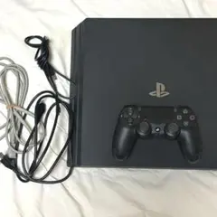 【PlayStation4】 本体黒 コントローラー、その他ケーブル付き※箱なし