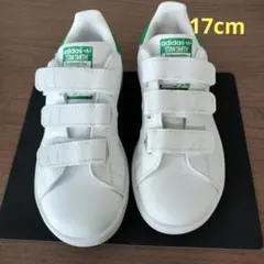 adidas STAN SMITH キッズシューズ 17cm ホワイト/グリーンのサムネイル