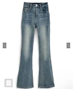 新品 GRL グレイル セミフレアデニムパンツ cu508