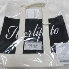 Herlipto mini tote ルミネ限定トートバッグ Black 黒
