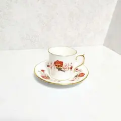 オールドノリタケ フラワーハンドル デミタスC&S 金彩 ※クラックあり