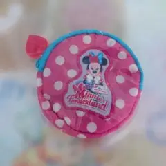 ミニーのファンダーランド　パルパルーザ　ポーチ　水玉　ピンク