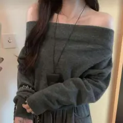 shein オフショル ニット