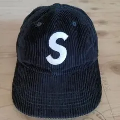Supreme Corduroy S Logo 6-Panel Black 美品