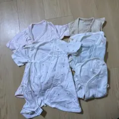 【中古】UNIQLO ベビー肌着 50-60cm 6点セット