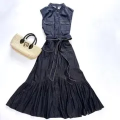 Herlipto♡Marseille Belted Denim Dress - メルカリ