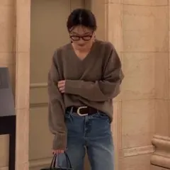 ADAM ET ROPÉ Vネックニット セーター サイズF