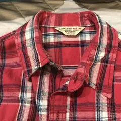 美品　リーバイス　レッドタブ　ネルシャツ　M 赤
