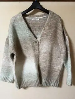 SUN VALLEY Vネックニットカーディガン