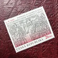 75820セール現品限　外国切手　チェコ発行風景1種揃凹版