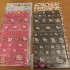 正規品 サンリオ キティ マイメロ タイルシール 立体シール 2枚セット