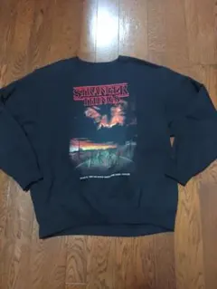 stranger things GU スウェット　L　黒