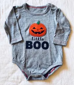 美品☆かぼちゃ 70 ハロウィン　長袖　ロンパース　ボディスーツ