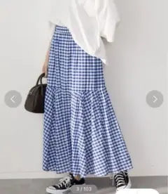 AMERICAN HOLIC チェックロングスカート