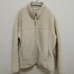 GU　ベージュ フリース ジャケット コート　アウター