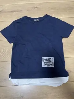SAVY ネイビー Tシャツ 2トーンデザイン
