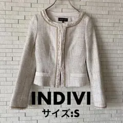 INDIVI ノーカラージャケット　入園式　卒園式　入学式　卒業式　フォーマル