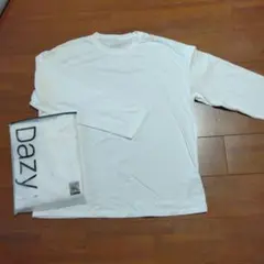 Dazy ホワイトメンズ 長袖 Tシャツ　2枚