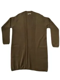 nano universe カーキ　カーディガン ロングタイプ　Mサイズ　メンズ