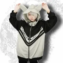NieR 猫耳×ベルト装飾付きUNISEX ZIP OUTER