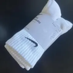 NIKE 靴下　ソックス　白　ホワイト　ロゴ　3足セット　21 22 23