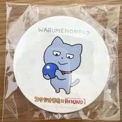 にしむらゆうじ　ラウンドワン　缶バッジ わるめのねこ