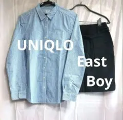 【UNIQLO・EastBoy】シャツ L サイズ & スカート 9 号 セット