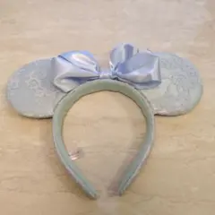 ディズニー カチューシャ ミニー 水色レース Blue Ever After