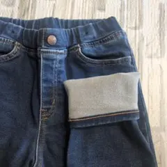 【GU】キッズ デニムパンツ 【裏起毛】