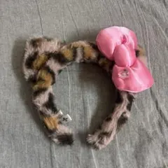 ユニバカチューシャ ヒョウ柄キティちゃん