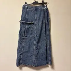 ZARA デニムロングスカート XS