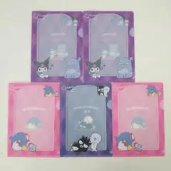 サンリオ ミニクリアファイルガム ミニクリアファイル ５枚セット②