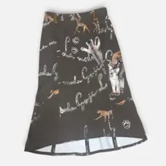 伊太利屋 La Moda GOJI アニマル柄 スカート M 総柄