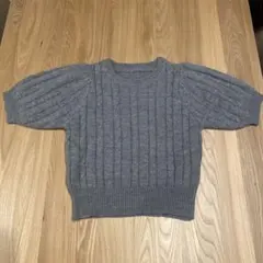 GRL ケーブル編みニットパフスリーブトップス gn135a
