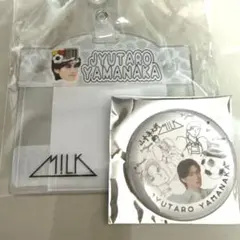 M!LK 山中柔太朗 のぞいてみるく？展 お名前バッチ 缶バッジ セット② のぞいてみるく？展 山中柔太朗 お名前バッジ M!LK 缶バッジセット