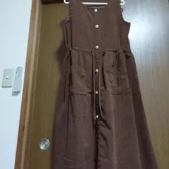 ウエストマークロングジャンパースカート♥️