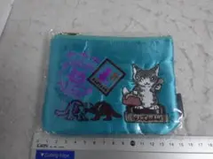 新品　刺繍サテンポーチ　旅するBABY　ベイビー　わちふぃーるど　ダヤン　猫